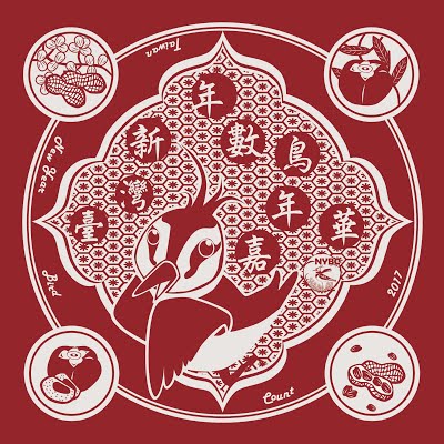 2017 小辮鴴方巾